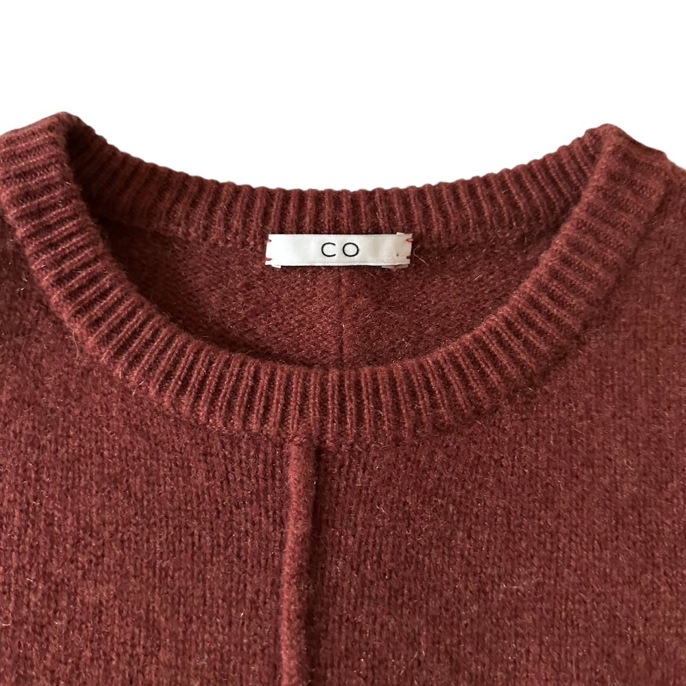 Co Collection Cashmere Midi Sweater Dress XS Rust - Picture 7 of 13